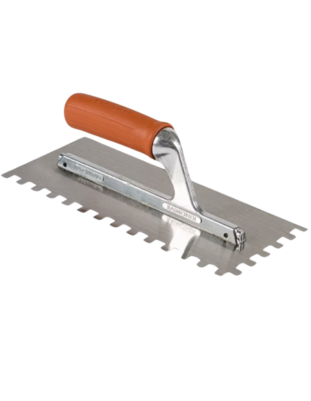Frattone Americano Dentato 36x13cm Impugnatura Gomma Dentatura 10x10cm 