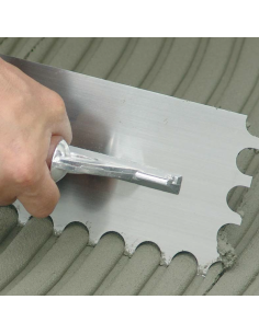 Frattone Americano Dentato 36x13cm Impugnatura Gomma Dentatura 10x10cm  2