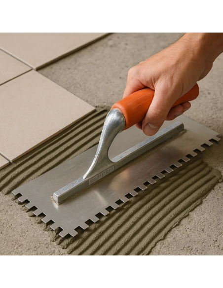Frattone Americano Dentato 36x13cm Impugnatura Gomma Dentatura 10x10cm 