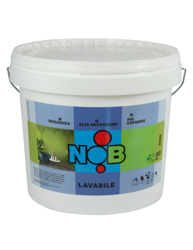 Idropittura Lavabile Ecologica Murale Acrilica Interni Colore Bianco Nob 