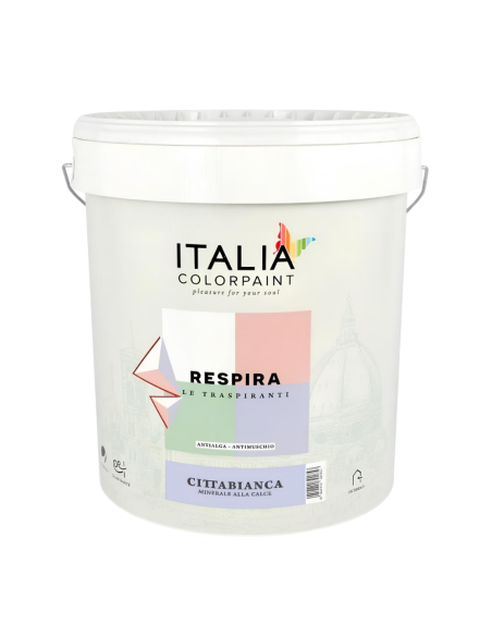Idropittura Minerale Calce Traspirante Vari Formati Bianca Respira Cittabianca