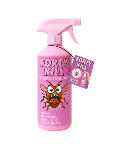 Insetticida Zanzare Giardino Repellente Fortykill Protezione Acaro Polvere 750ml
