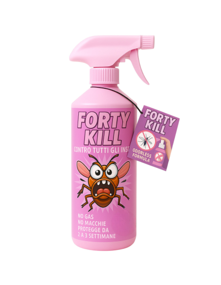 Insetticida Zanzare Giardino Repellente Fortykill Protezione Acaro Polvere 750ml