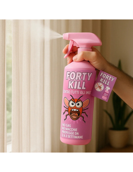 Insetticida Zanzare Giardino Repellente Fortykill Protezione Acaro Polvere 750ml