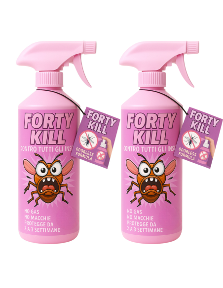 Insetticida Zanzare Giardino Repellente Fortykill Protezione Acari 2 Pezzi