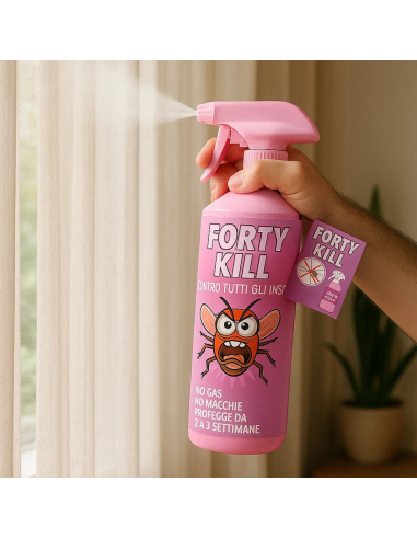Insetticida Zanzare Giardino Repellente Fortykill Protezione Acari 4 Pezzi