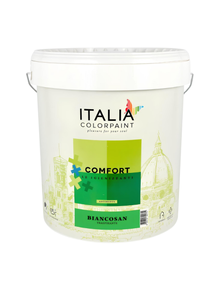 Idropittura Igienizzante Antimuffa Traspirante Bianca Comfort Biancosan Plus