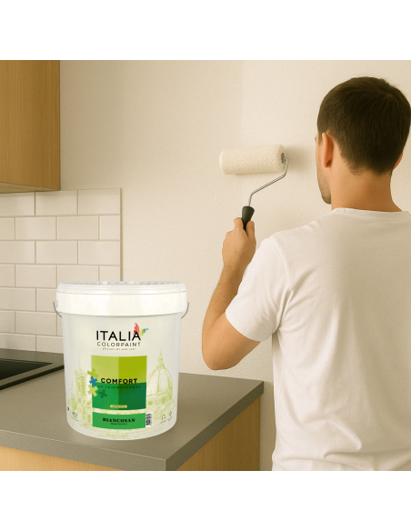 Idropittura Igienizzante Antimuffa Traspirante Bianca Comfort Biancosan Plus