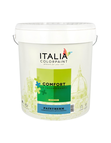 Idropittura Termoisolante Anticondensa Muffe Umidità Bianca Comfort Paintherm - Italia ColorPaint
