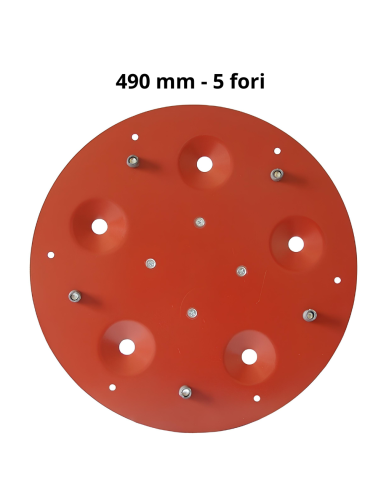 Disco Porta Utensili Abrasivi 5 Fori Diametro 490 mm Maxititina 