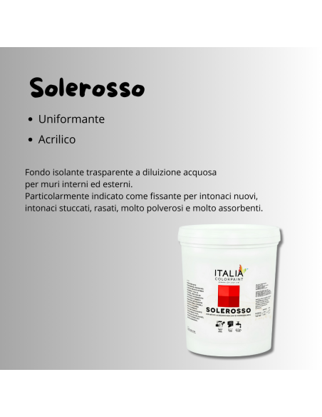 I Pre Trattamenti Primer Solerosso Fissativo Acrilico Uniformante Trasparente