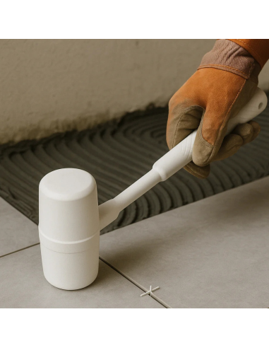 Martello Battipiastrelle Gomma Bianca Antirimbalzo Antimacchia 500gr 