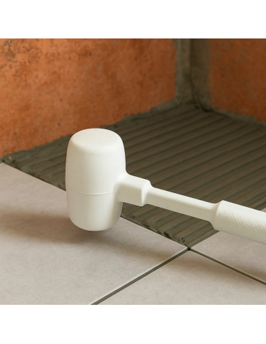 Martello Battipiastrelle Gomma Bianca Antirimbalzo Antimacchia 500gr 