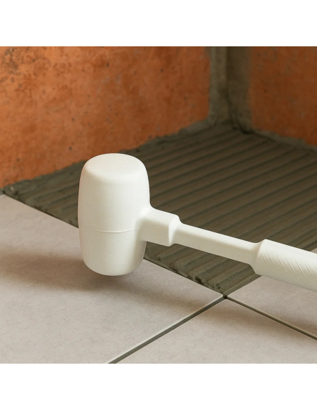 Martello Battipiastrelle Gomma Bianca Antirimbalzo Antimacchia 500gr 