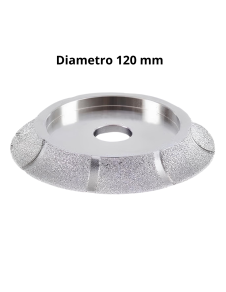 Mola Sgrossatura Diamantata Profilo Mezzo Toro Lavorazione Piastrelle 