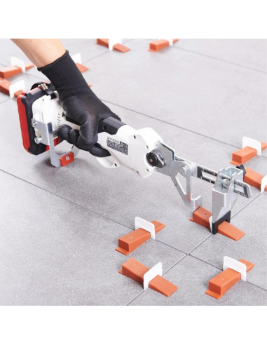 Pinza Levmatic A Batteria Sistema Livellamento Piastrelle Serraggio Cuneo Borsa