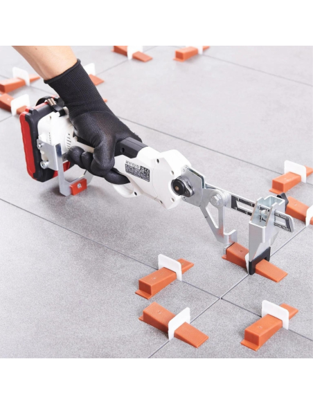 Pinza Levmatic A Batteria Sistema Livellamento Piastrelle Serraggio Cuneo Borsa