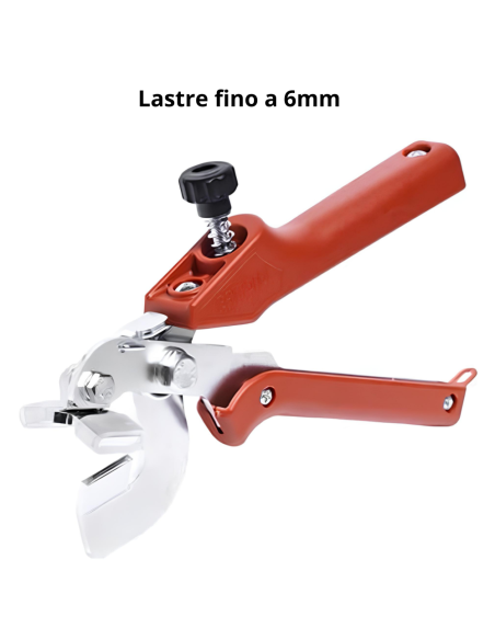 Pinza Troncatrice Alluminio Lastre Spessore Fino 6mm Presa Ergonomica  