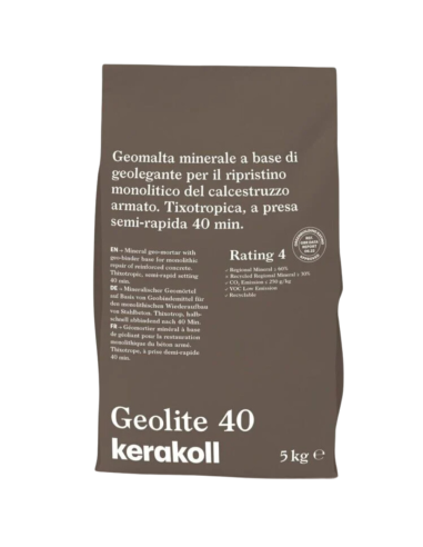 Geomalta Minerale Tixotropica GeoLite 40 Per Strutture Calcestruzzo Kerakoll