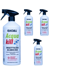 Insetticida Acaricida Acqua Kill Insetti Striscianti Volanti Acari 500ml 4 Pezzi