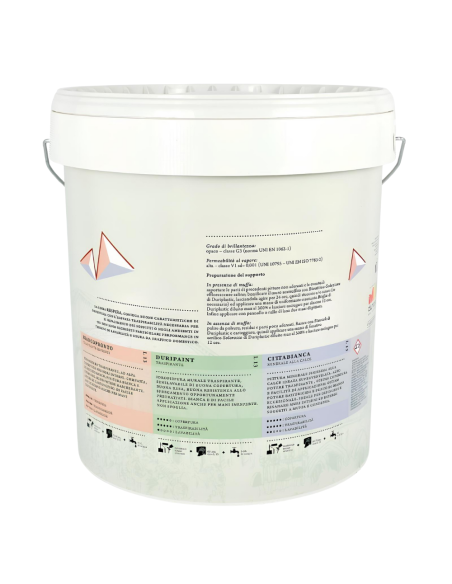Idropittura Traspirante Semilavabile Bianca Vari Formati Respira Duripaint Italia ColorPaint - foto 3