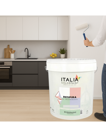 Idropittura Traspirante Semilavabile Bianca Vari Formati Respira Duripaint Italia ColorPaint - foto 5