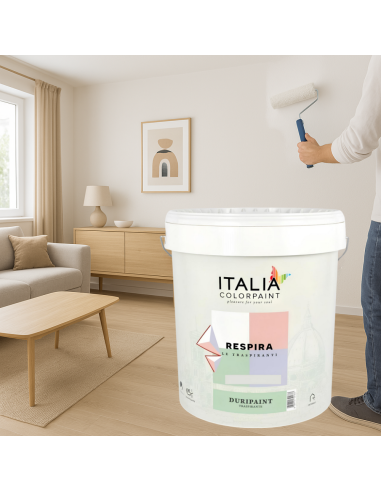 Idropittura Traspirante Semilavabile Bianca Vari Formati Respira Duripaint Italia ColorPaint - foto 6