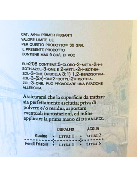 I Pre Trattamenti Primer Duralfix Isolante Acrilico Consolidante Trasparente