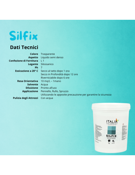 I Pre Trattamenti Primer Silfix Consolidante Silossanico Colore Trasparente Italia ColorPaint - foto 6