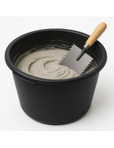 Secchio Plastica Maniglie 45Lt. Betoniera Iperbet Preparazione Impasti 