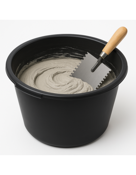 Secchio Plastica Maniglie 45Lt. Betoniera Iperbet Preparazione Impasti 