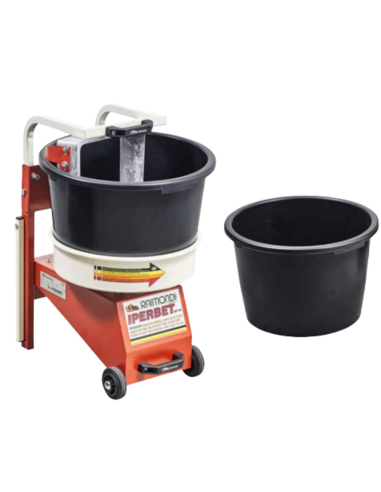 Secchio Plastica Maniglie 45Lt. Betoniera Iperbet Preparazione Impasti 