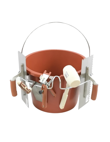 Secchio Supporto Porta Attrezzi Manico In Acciaio 27 Lt. Utensili 