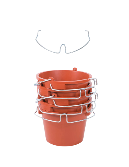 Secchio Supporto Porta Attrezzi Manico In Acciaio 27 Lt. Utensili 