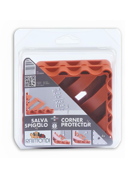 Salvaspigoli PVC Spessore 3-12 mm Protezione Angoli Confezione 4 Pezzi 