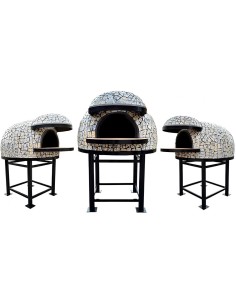 Forno Legna Artigianale Diametro 100 cm Capienza 3/4 pizze Vietri Con Base Ferro 2