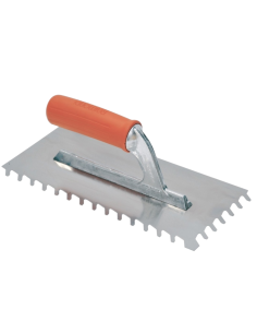 Spatola Frattone Dente Inclinato 28x13 cm Acciaio Inossidabile Antiruggine