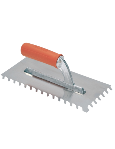 Spatola Frattone Dente Inclinato 28x13 cm Acciaio Inossidabile Antiruggine