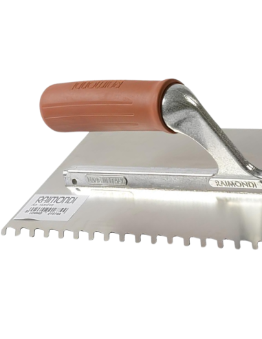 Spatola Frattone Dente Inclinato 28x13 cm Acciaio Inossidabile Antiruggine
