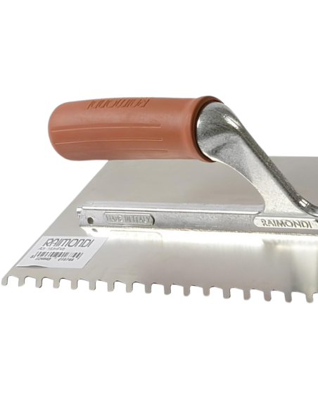 Spatola Frattone Dente Inclinato 28x13 cm Acciaio Inossidabile Antiruggine