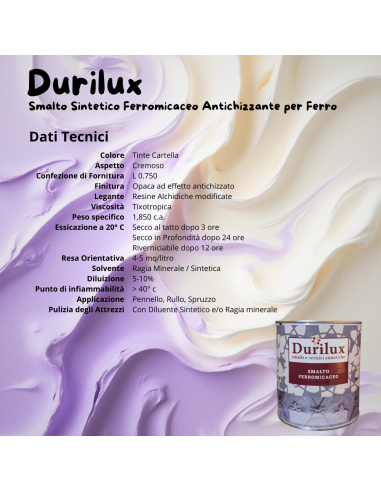 Durilux Smalto Sintetico Ferromicaceo Antichizzante Ferro Colore Verde 250