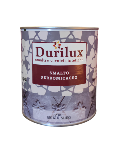 Durilux Smalto Sintetico Ferromicaceo Antichizzante Ferro Grigio Scuro 230 - DURIPLASTIC