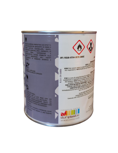 Durilux Smalto Sintetico Ferromicaceo Antichizzante Ferro Grigio Scuro 230 DURIPLASTIC - foto 3