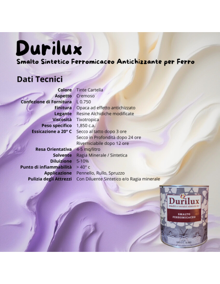 Durilux Smalto Sintetico Ferromicaceo Antichizzante Ferro Grigio Scuro 230 DURIPLASTIC - foto 6