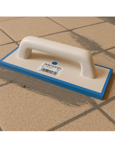 Spatola Fuga Doppio Profilo Gomma Morbida Azzurrina 100x245 mm 