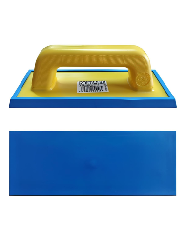 Spatola Fuga Doppio Profilo Gomma Intercambiabile Azzurrina 95x245 mm 