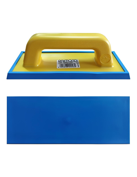 Spatola Fuga Doppio Profilo Gomma Intercambiabile Azzurrina 95x245 mm 