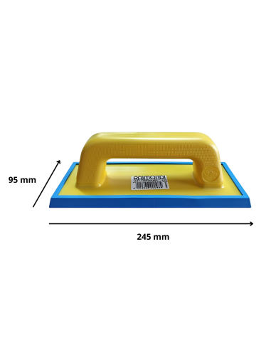 Spatola Fuga Doppio Profilo Gomma Intercambiabile Azzurrina 95x245 mm 