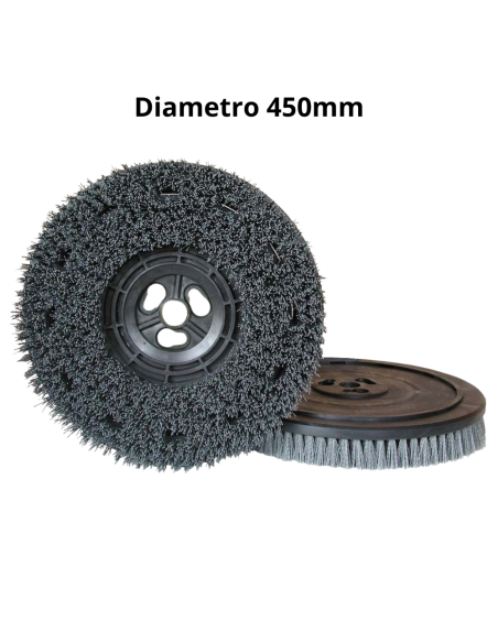 Spazzola Setole Abrasive 050 Pulizia Pavimenti Monospazzola Maxititina 