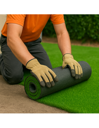 Rotolo Prato Sintetico Oxford Larghezza 1 m Lunghezza 10 m Fili 45 mm Sempre Verde